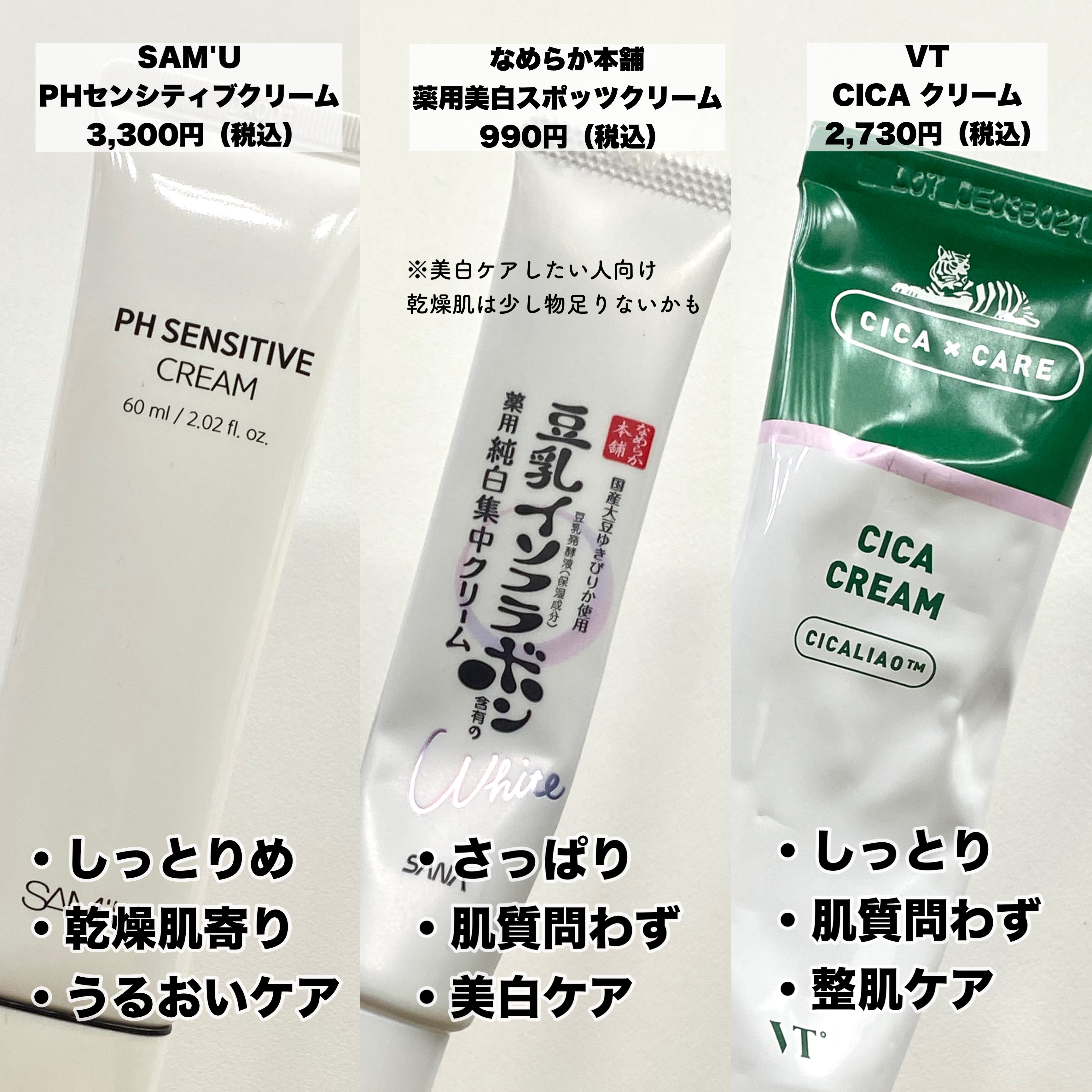 薬用美白スポッツクリーム/なめらか本舗/フェイスクリームを使ったクチコミ（2枚目）