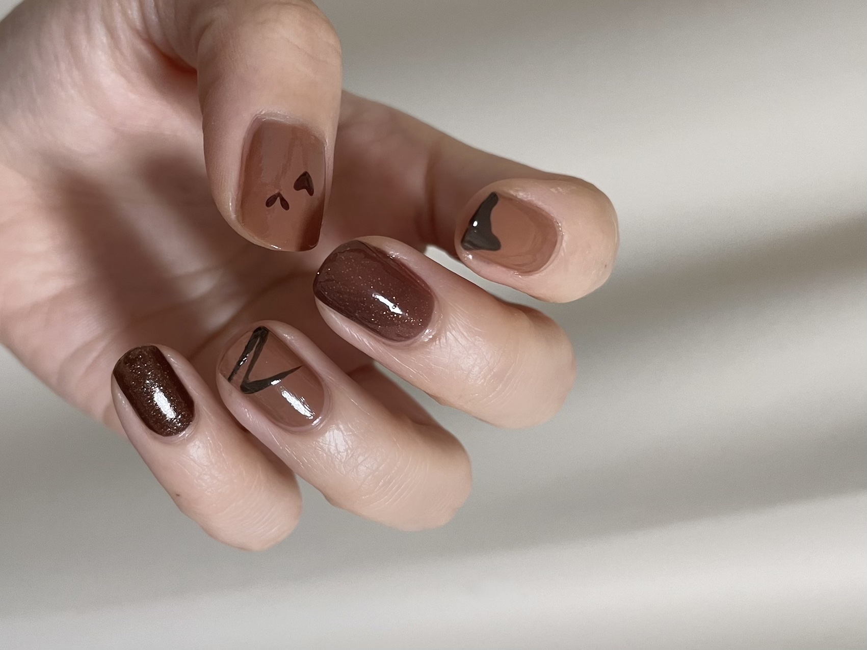 #煌めく冬ネイル,#バレンタインネイルのネイルデザイン