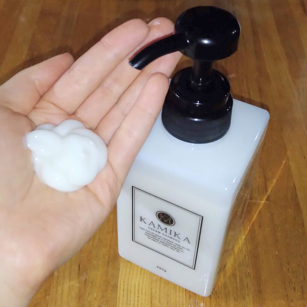 黒髪クリームシャンプー/KAMIKA/シャンプー・コンディショナーを使ったクチコミ(1枚目)