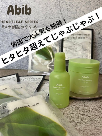 ドクダミカーミングタッチスポットパッド/Abib /トナーパッドを使ったクチコミ(1枚目)