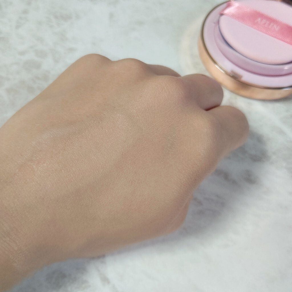 ピンクティーツリーカバークッション/APLIN/クッションファンデーションを使ったクチコミ(5枚目)