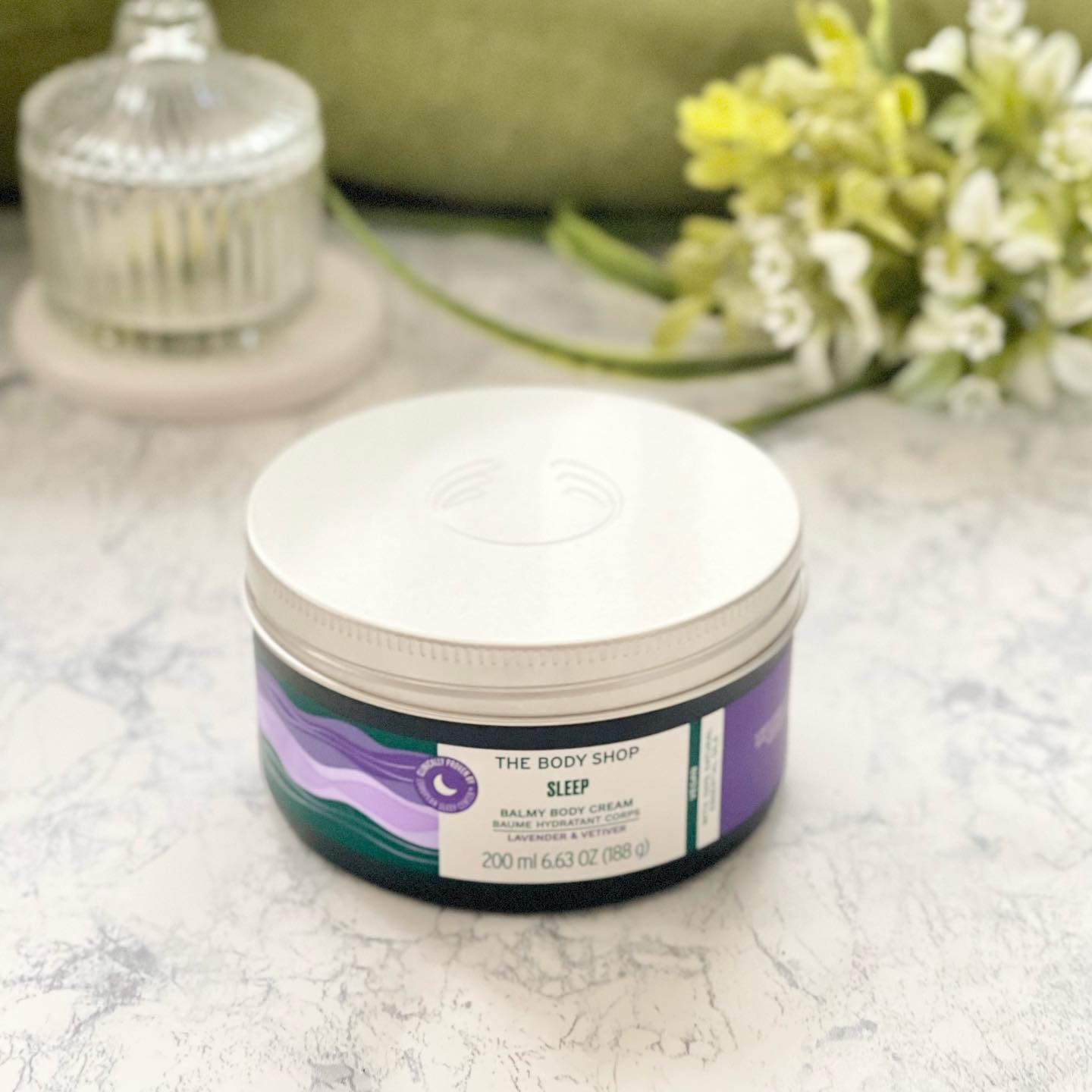 ウェルネス バーミィボディクリーム ラベンダー＆ベチバー/THE BODY SHOP/ボディクリームを使ったクチコミ（1枚目）