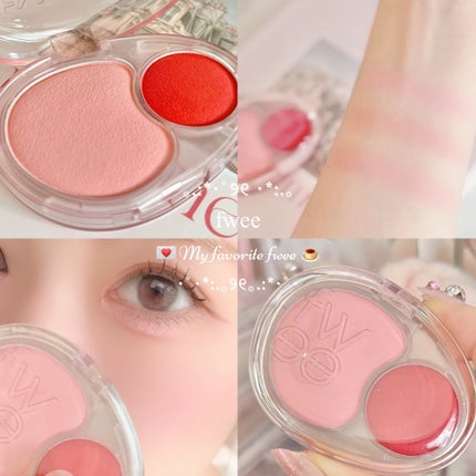 デュアルチークメロウ/fwee/ジェル・クリームチークを使ったクチコミ(1枚目)