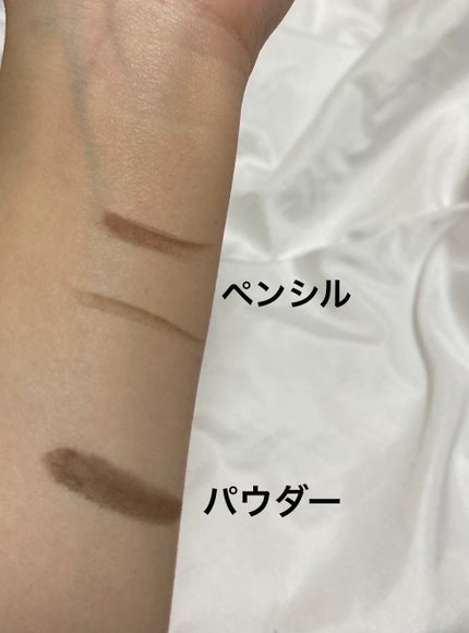 GENE3WAYアイブロウ三角芯タイプ/セリア/アイブロウペンシルを使ったクチコミ(4枚目)