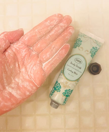 ヘッドスクラブ リフレッシング(ミント)/SABON/ヘッドスクラブを使ったクチコミ(4枚目)