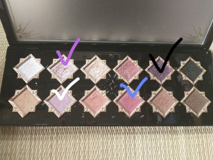 リトルエンジェル12色アイシャドウパレット ダークエンジェル/FlowerKnows/アイシャドウパレットを使ったクチコミ(3枚目)