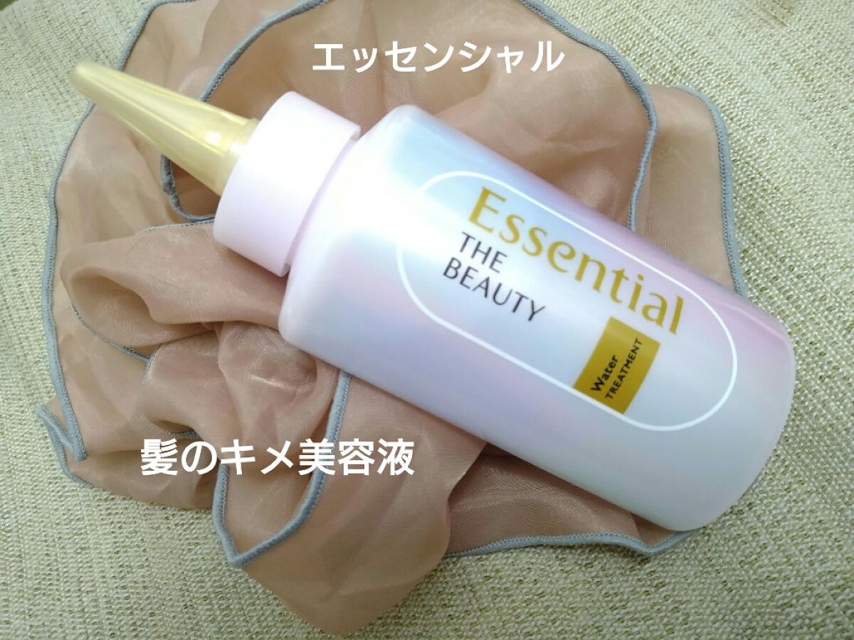 エッセンシャル
髪のキメ美容ウォータートリートメント

長くなるとパサツキや広がり、うねりがきになってきました。
髪のキメの乱れ？
髪の表面のキメを整えてキレイに見えるようにケアしたい！
タオルドライ後の髪になじませる洗い流さないトリートメ