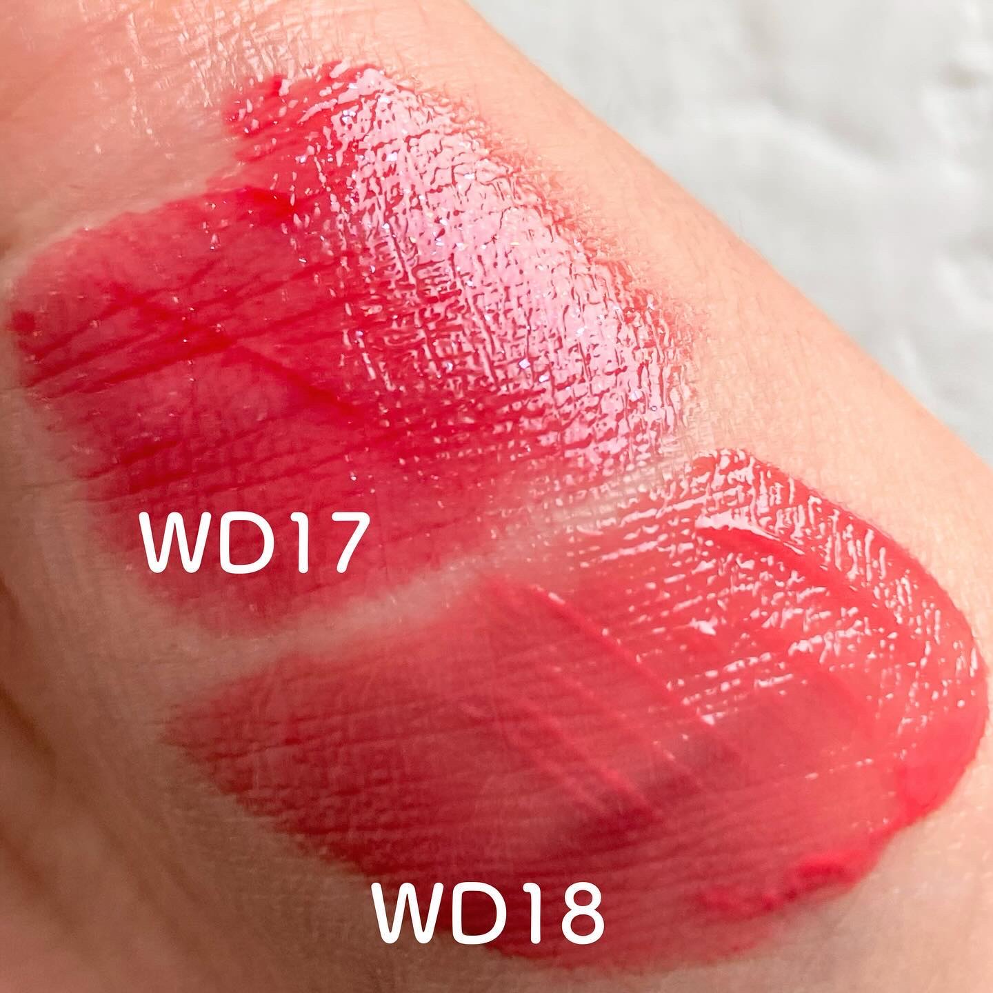 ザ ウォータリーデューティント WD17 ピンクアンビション/MERZY/リップティントを使ったクチコミ（3枚目）