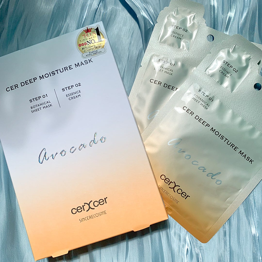 ディープモイスチャー マスク (ケアクリーム付き)/cerXcer/シートマスク・パックを使ったクチコミ(2枚目)