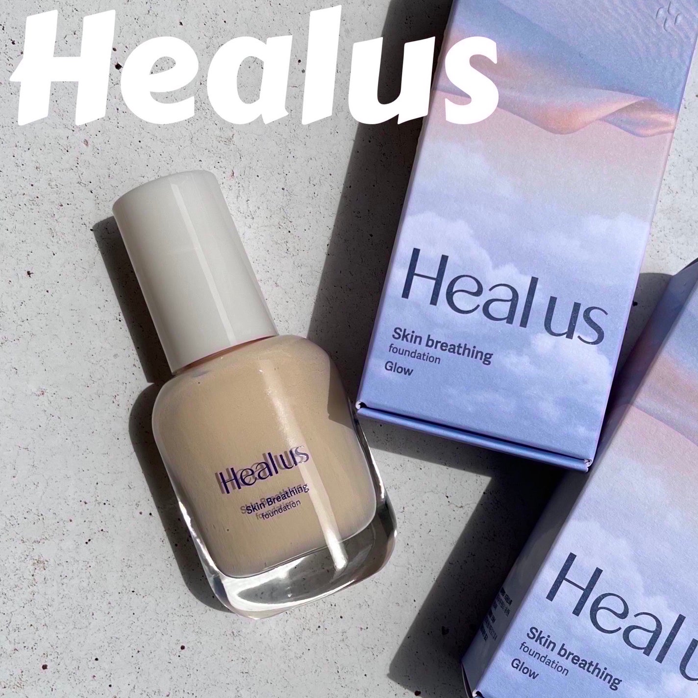 Skin breathing foundation Glow/Healus/リキッドファンデーションを使ったクチコミ(1枚目)