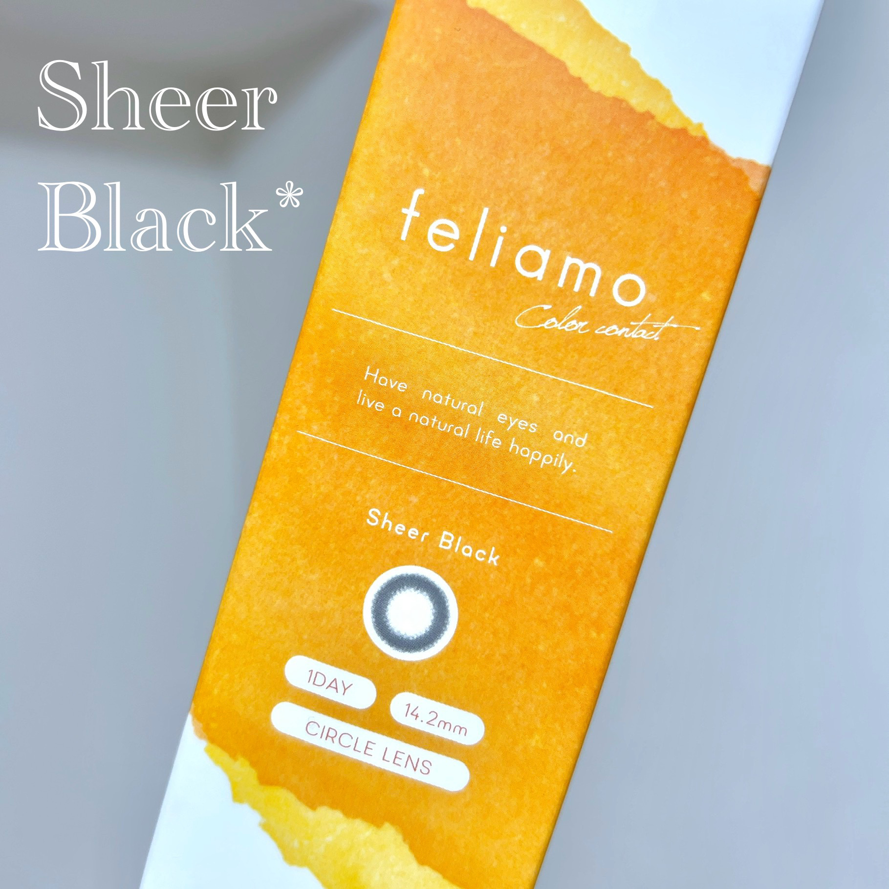 feliamo 1day シアーブラック/feliamo/ワンデー（１DAY）カラコンを使ったクチコミ（1枚目）