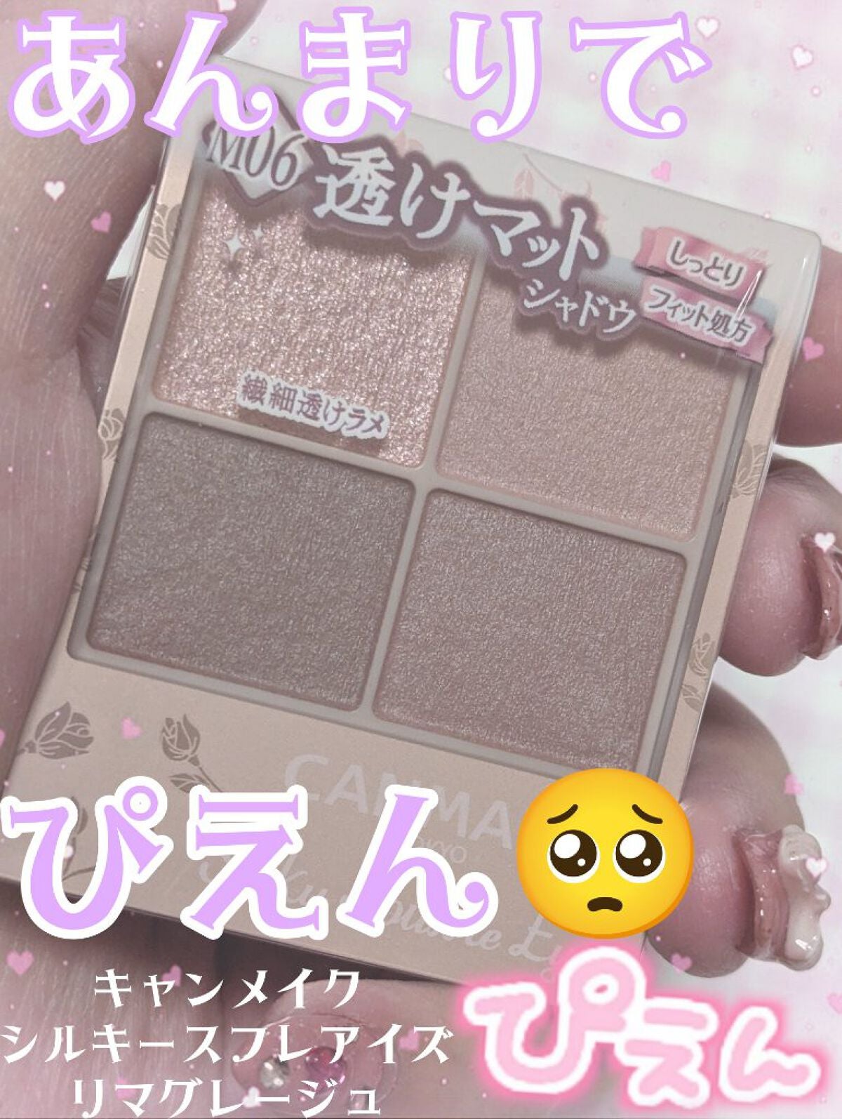 シルキースフレアイズ(マットタイプ)/キャンメイク/アイシャドウパレットを使ったクチコミ(1枚目)