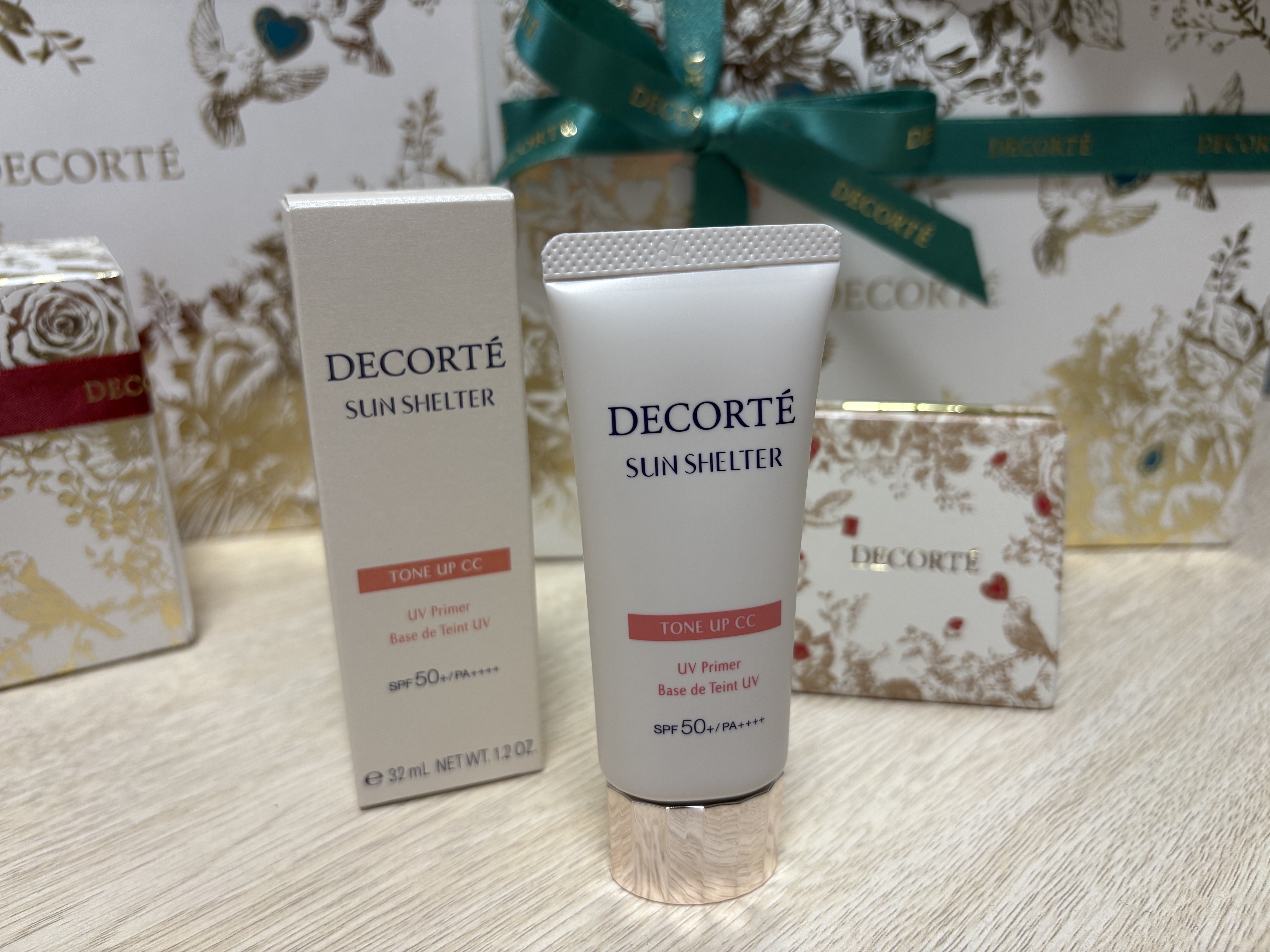 サンシェルター　マルチ プロテクション　トーンアップＣＣ/DECORTÉ/化粧下地を使ったクチコミ（1枚目）