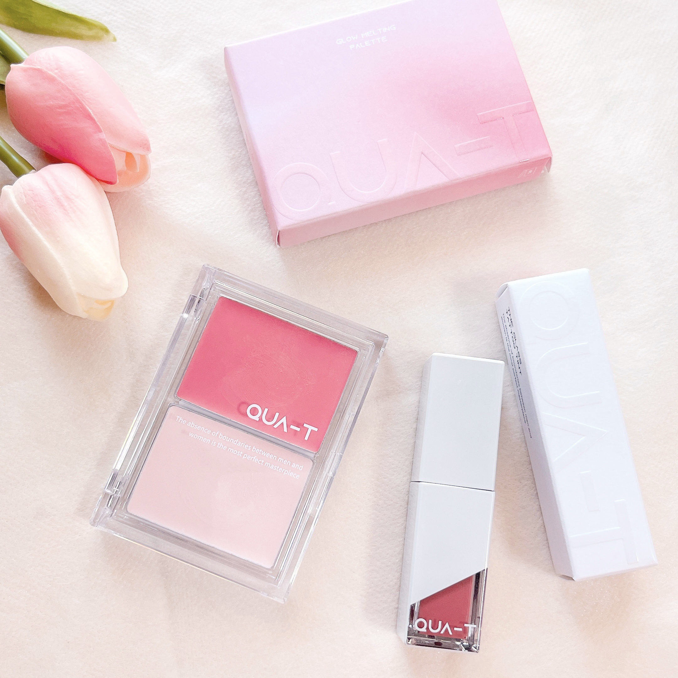 グロウメルティングパレット/QUA-T/ジェル・クリームチークを使ったクチコミ（3枚目）