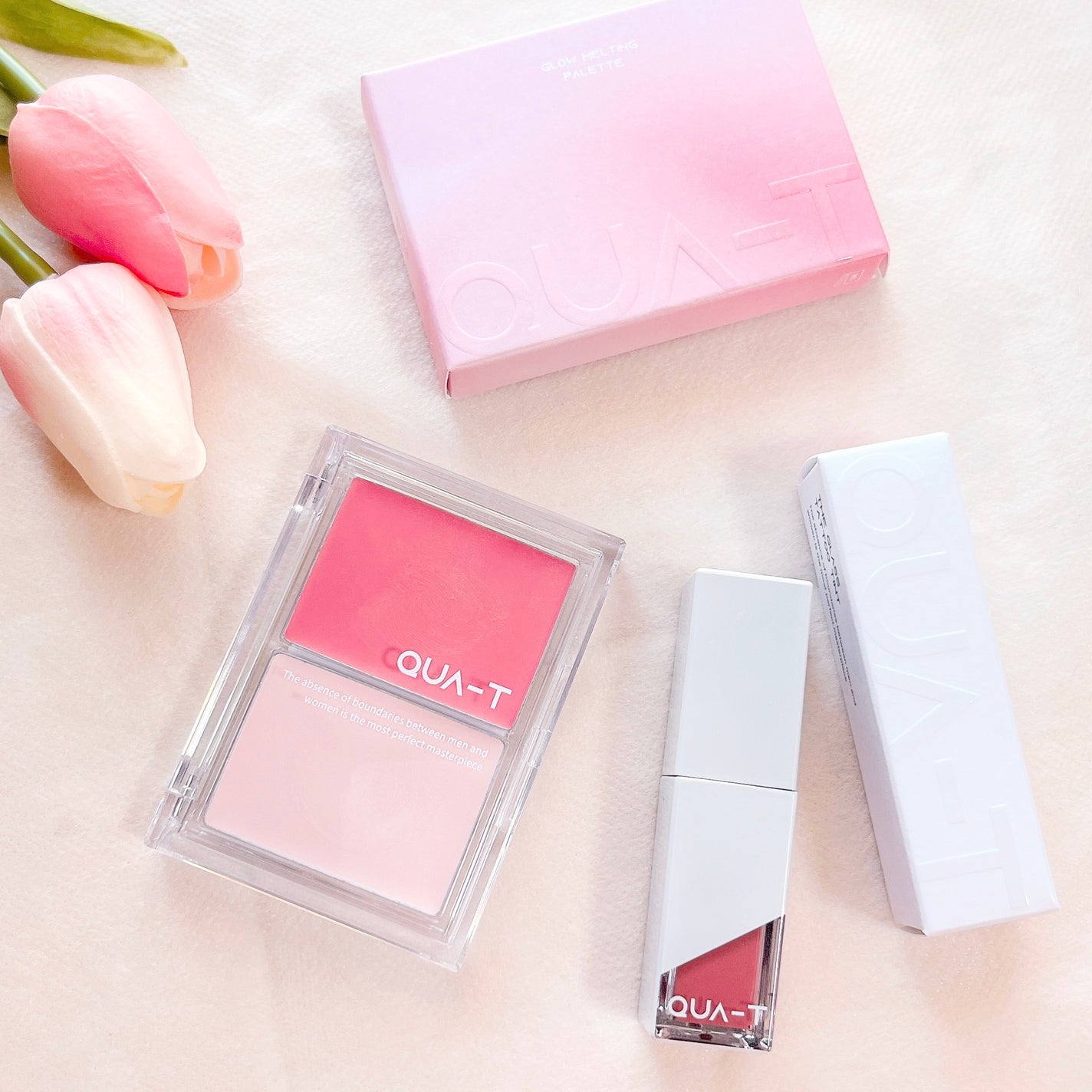 グロウメルティングパレット/QUA-T/ジェル・クリームチークを使ったクチコミ(3枚目)