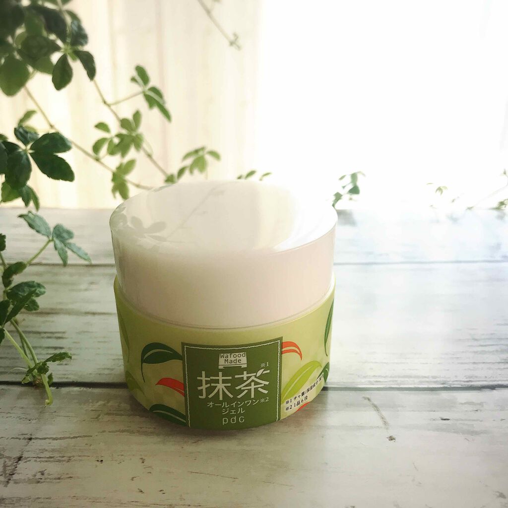 pdc ワフードメイド 宇治抹茶オールインワンジェルのクチコミ「┈┈┈┈┈┈┈
〇テクスチャーは？
┈┈┈┈┈┈┈

薄ーいうぐいす色みたいな半透明のジェル。.....」（1枚目）