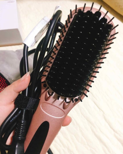 ダブルマイナスイオンストレートブラシアイロン/Miropure/ヒートブラシを使ったクチコミ(2枚目)