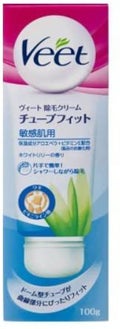 Veet 除毛クリーム チューブフィット 敏感肌用