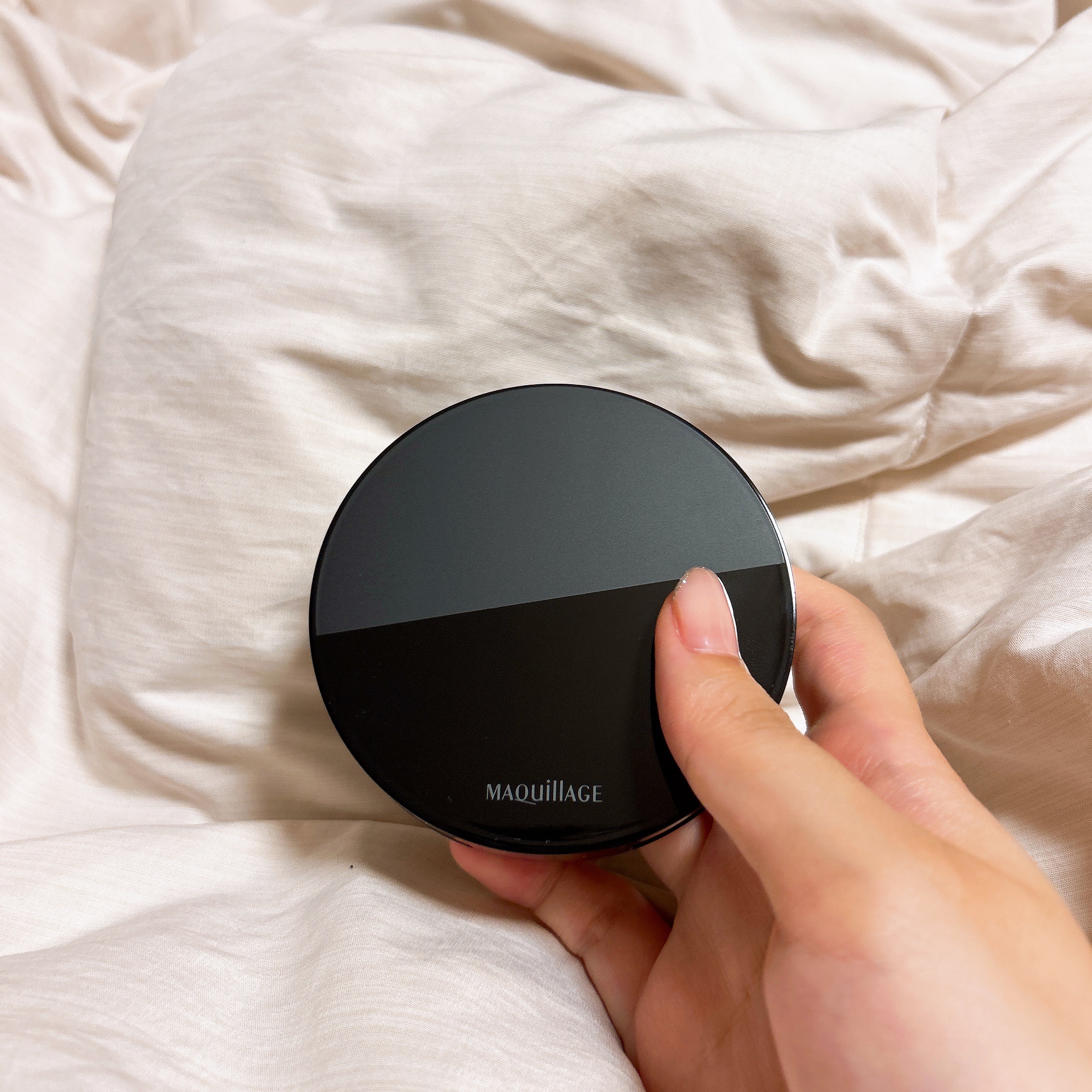 ドラマティックエッセンスクッション グロウ/マキアージュ/クッションファンデーションを使ったクチコミ（3枚目）