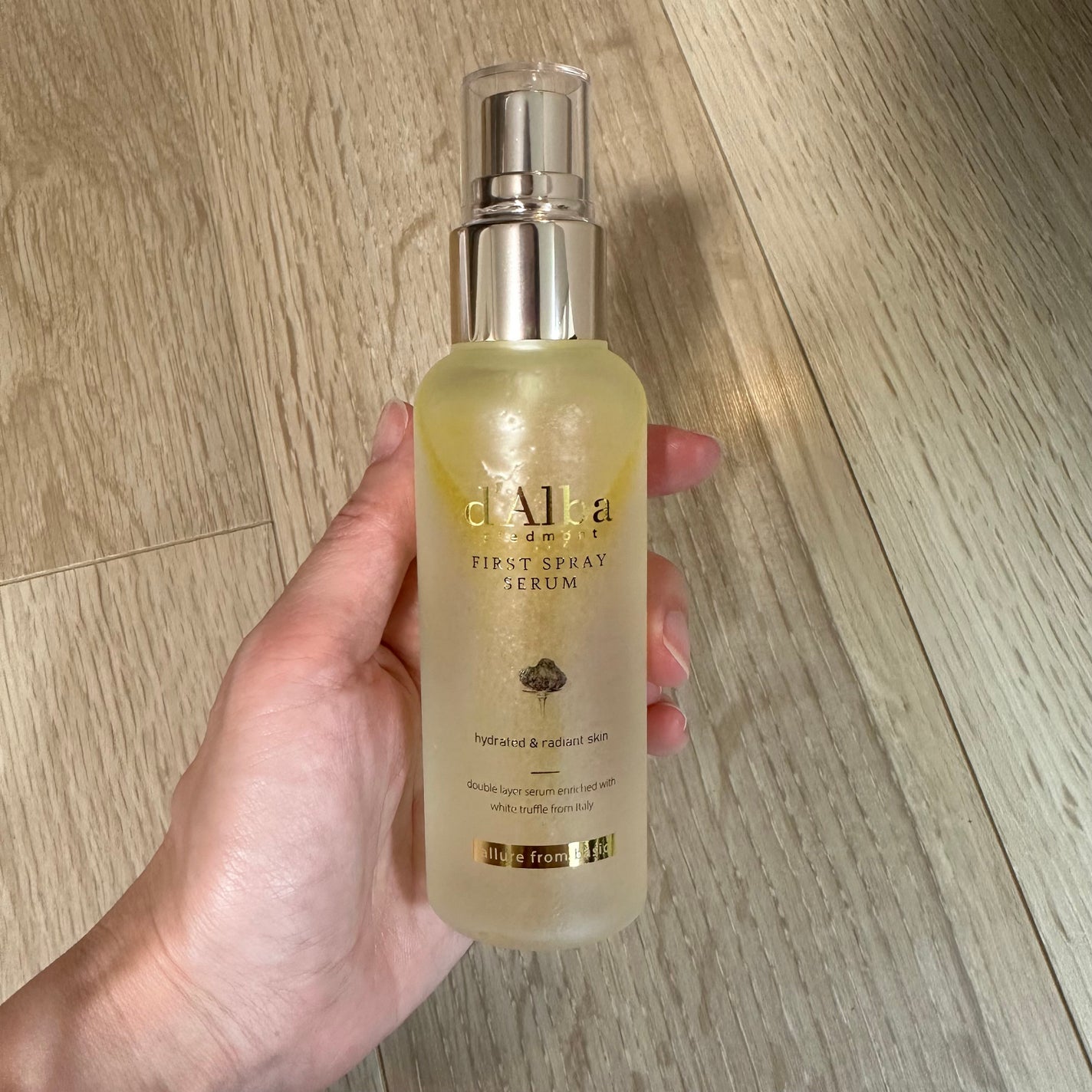 ダルバ ホワイトトリュフファーストスプレーセラム/ダルバ/ミスト状化粧水を使ったクチコミ(2枚目)