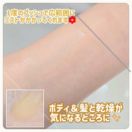 クリーミーベールヘアミスト サンセットハニー/narka/ヘアミストを使ったクチコミ(3枚目)