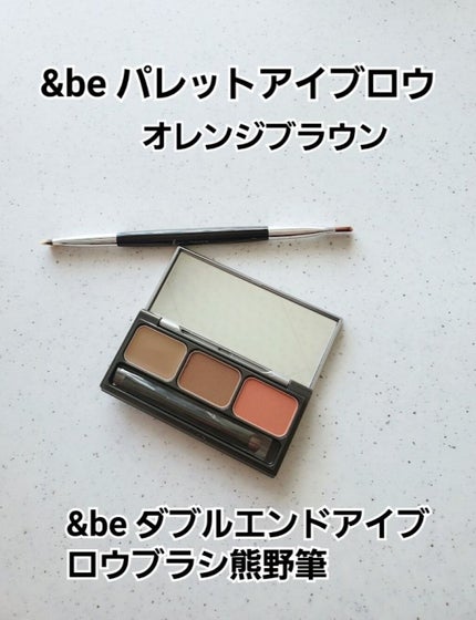 パレットアイブロウ/&be/パウダーアイブロウを使ったクチコミ(1枚目)