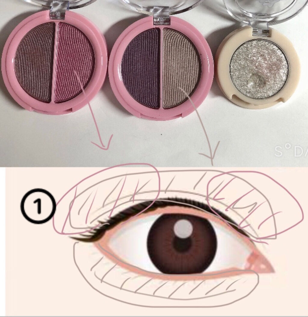 ラッキーフレンズ ルックアット マイアイジュエル/ETUDE/単色アイシャドウを使ったクチコミ（3枚目）