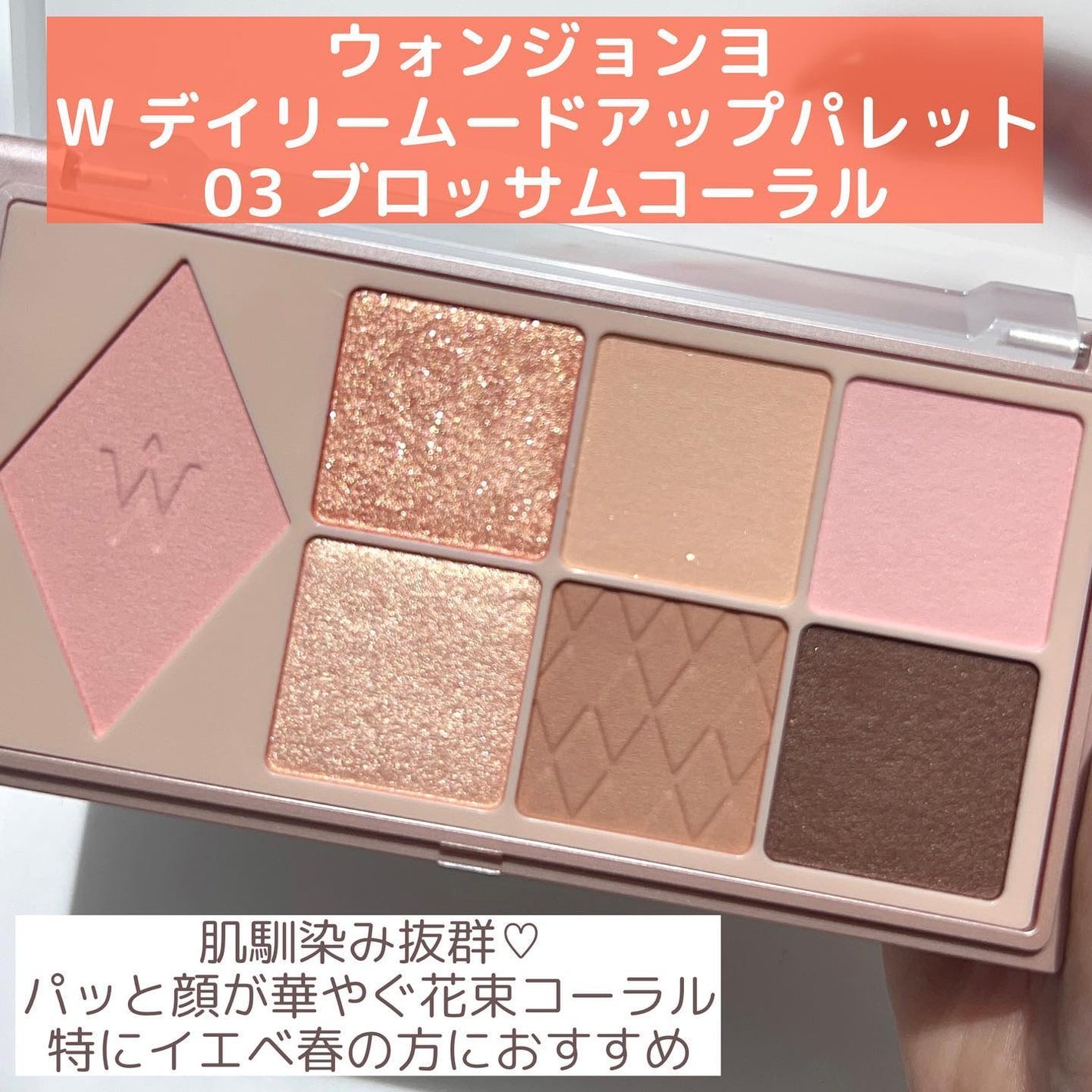 ウォンジョンヨ W デイリームードアップパレット /Wonjungyo/アイシャドウパレットを使ったクチコミ(3枚目)