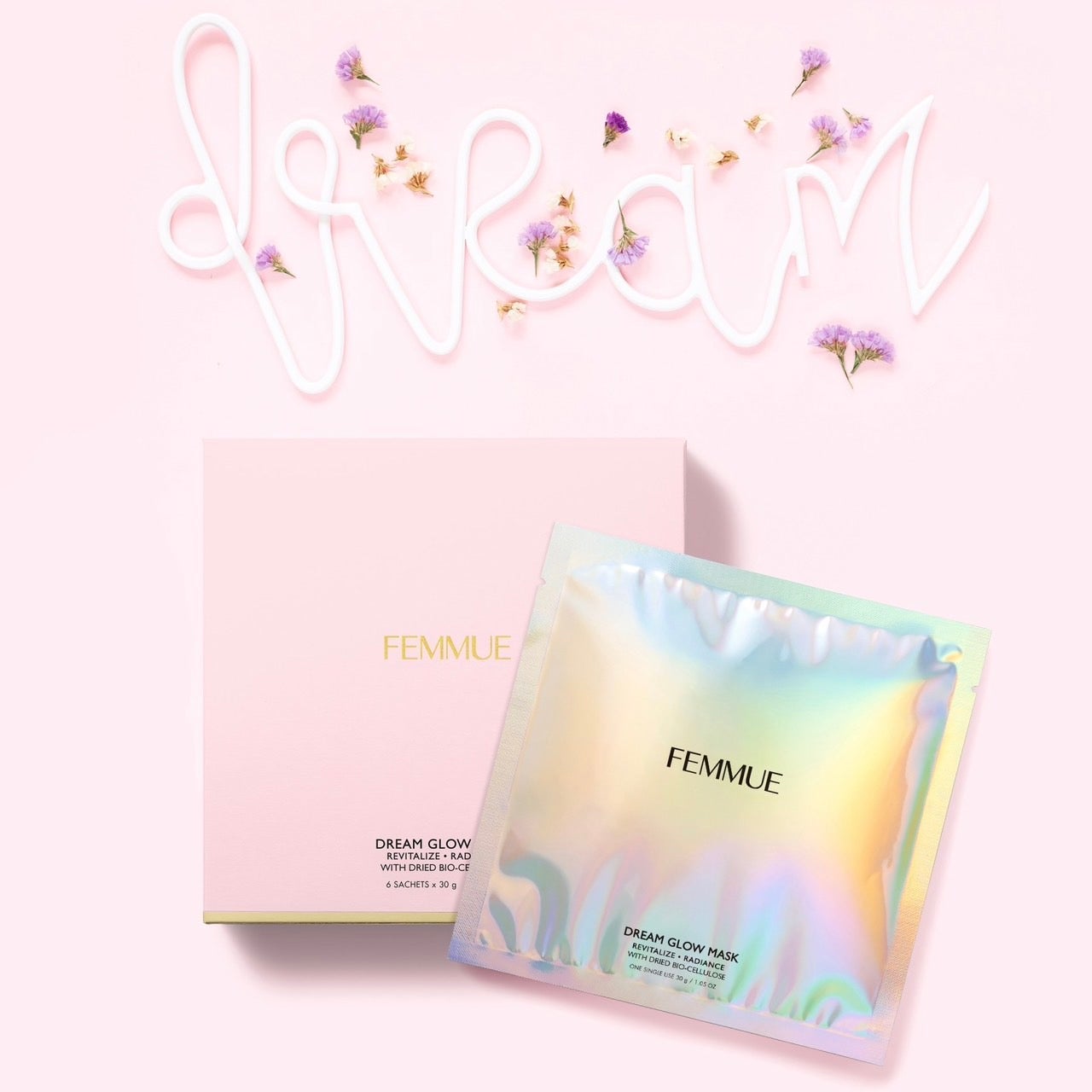 ドリームグロウマスク RR(透明感・キメ)/FEMMUE/シートマスク・パックを使ったクチコミ(2枚目)