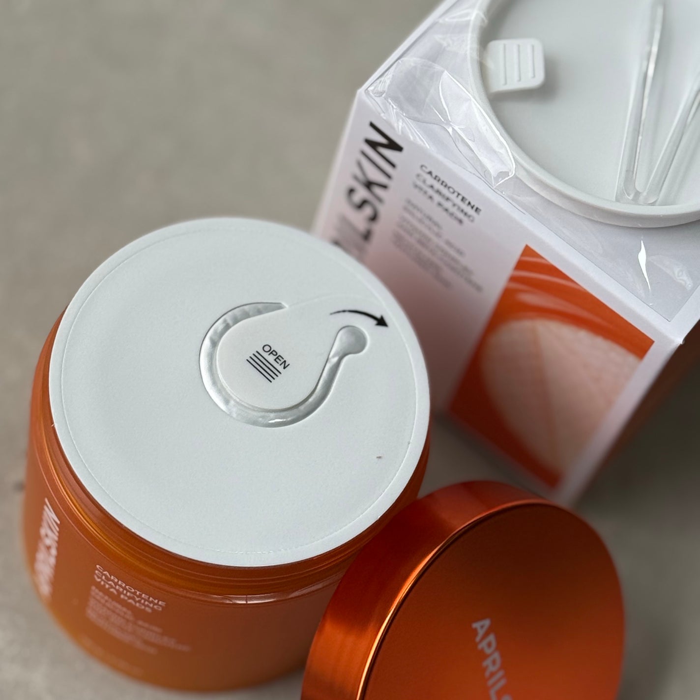 カロテンクラリファイングビタパッド/APRILSKIN/トナーパッドを使ったクチコミ(2枚目)