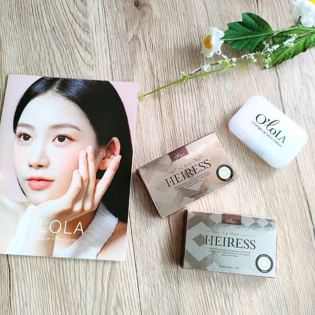 エアリス(Heiress) ブラウン/OLOLA/カラーコンタクトレンズを使ったクチコミ（2枚目）