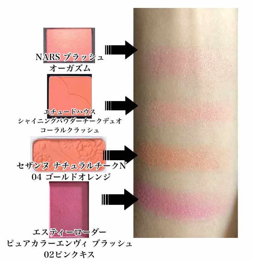 シャイニングパウダーチークデュオ/ETUDE/パウダーチークを使ったクチコミ（2枚目）