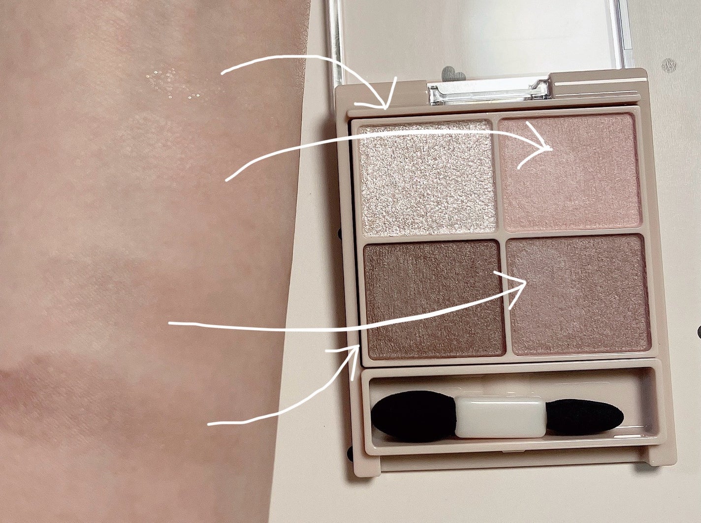 シルキースフレアイズ(マットタイプ)/キャンメイク/アイシャドウパレットを使ったクチコミ(5枚目)