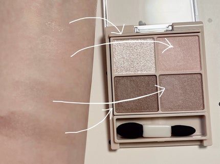 シルキースフレアイズ(マットタイプ)/キャンメイク/アイシャドウパレットを使ったクチコミ(5枚目)