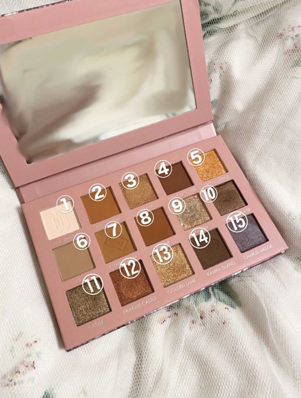 GO TRAVEL 15色アイシャドウパレット 02 プラハ(hi Prague)/FOCALLURE/アイシャドウパレットを使ったクチコミ（2枚目）