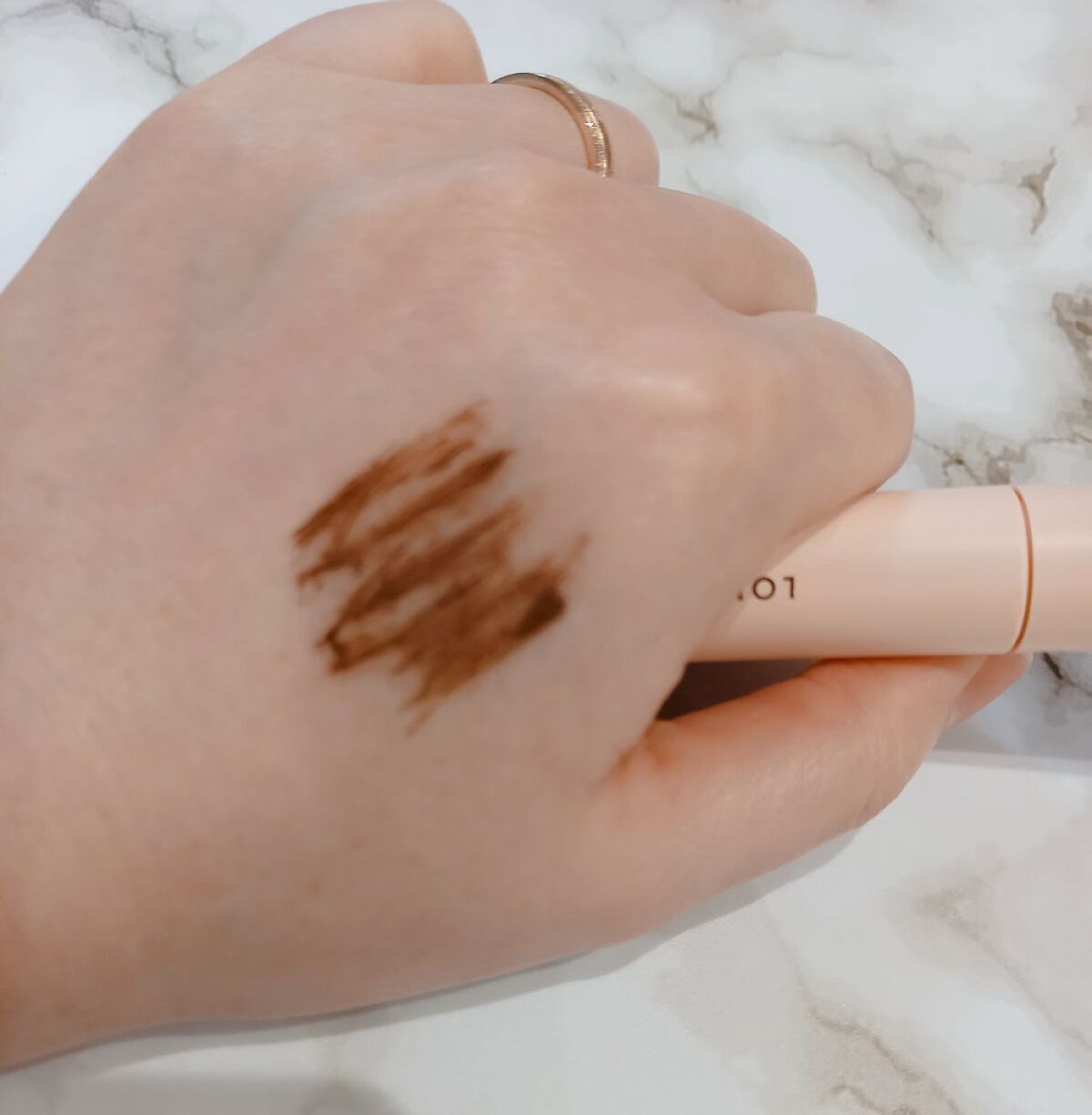 ロングマスカラ 02ブラウン/Kirei&co./マスカラを使ったクチコミ（2枚目）