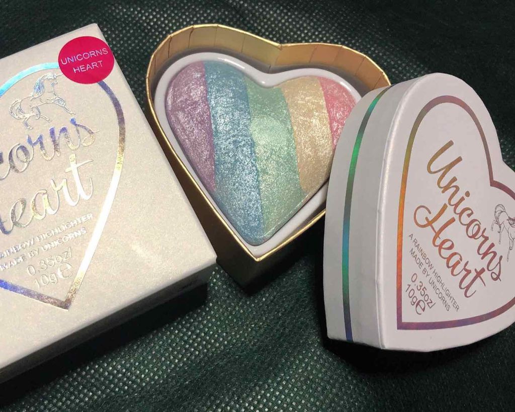 ハートハイライター ユニコーンハート/MAKEUP REVOLUTION/パウダーハイライトを使ったクチコミ(1枚目)