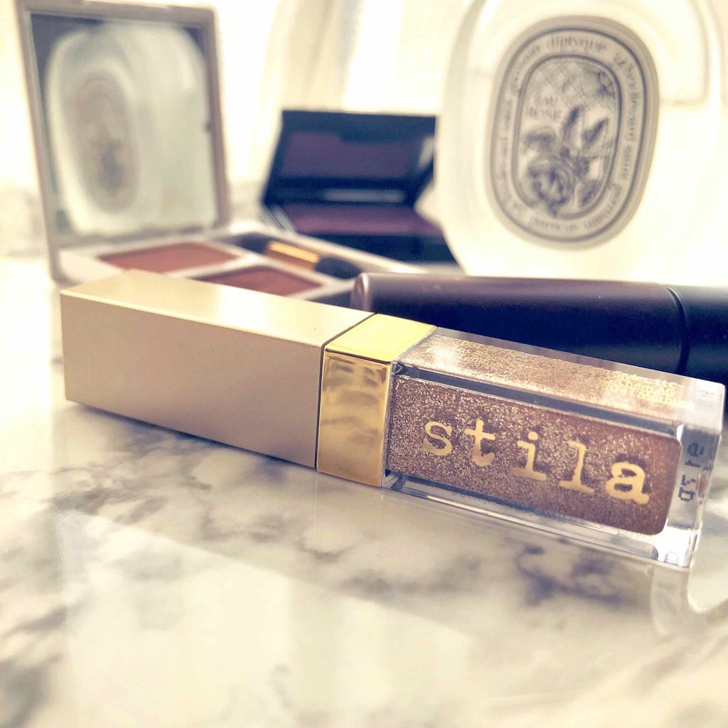 グリッター&グロウ リキッドアイシャドウ/stila/グリッターを使ったクチコミ(1枚目)