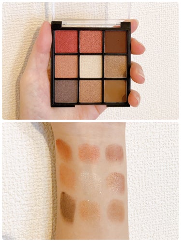 UR GLAM　BLOOMING EYE COLOR PALETTE/U R GLAM/パウダーアイシャドウを使ったクチコミ（1枚目）