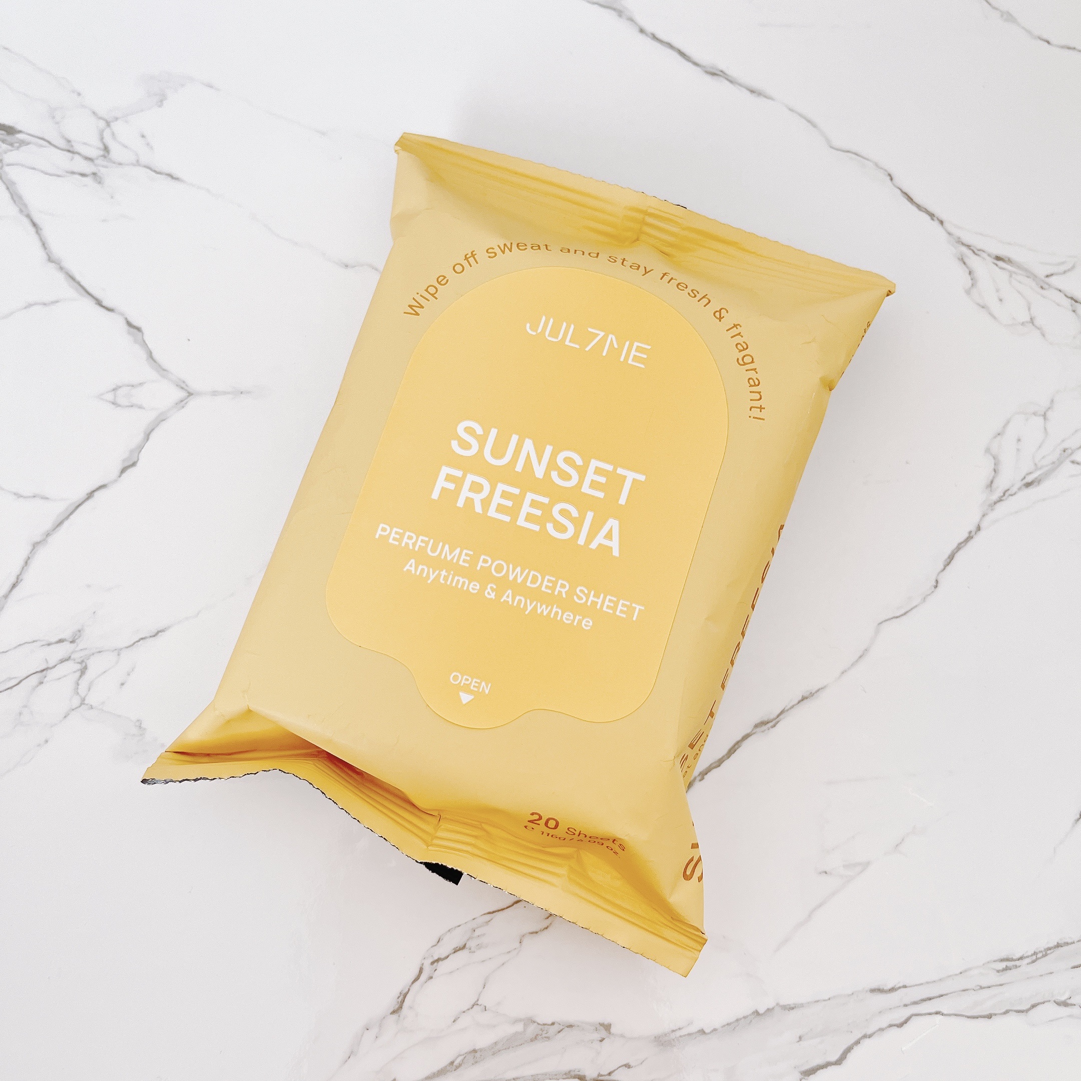 ジュライミー フレグランスパウダーシート サンセットフリージア/JUL7ME/ボディシートを使ったクチコミ（1枚目）