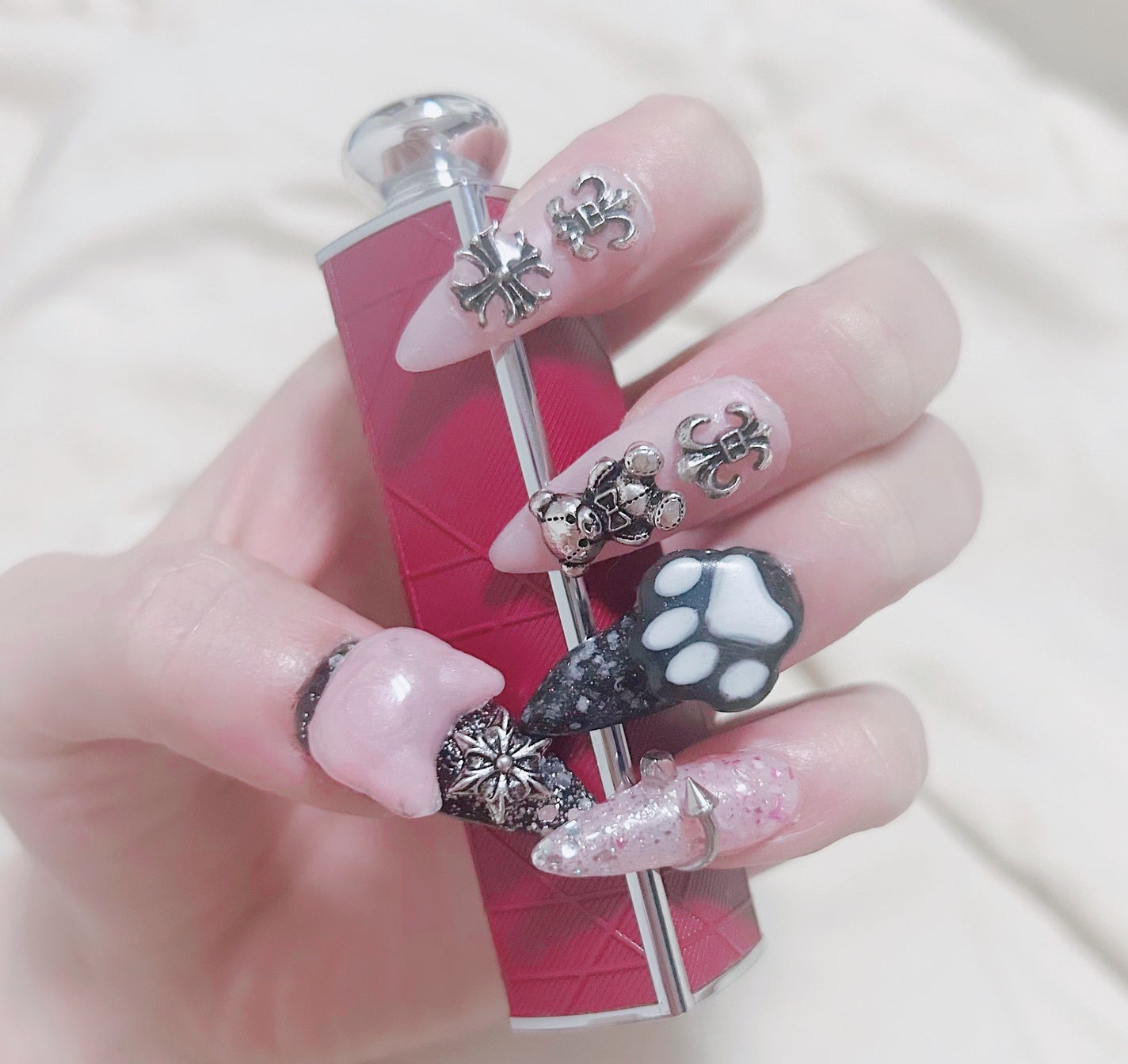 ネイルパーツ/セリア/ネイルチップ・パーツを使ったクチコミ(2枚目)