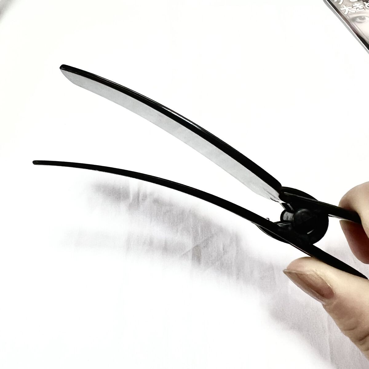 癖がつきにくい大きめクリップ/貝印/ヘアアクセサリーを使ったクチコミ（2枚目）