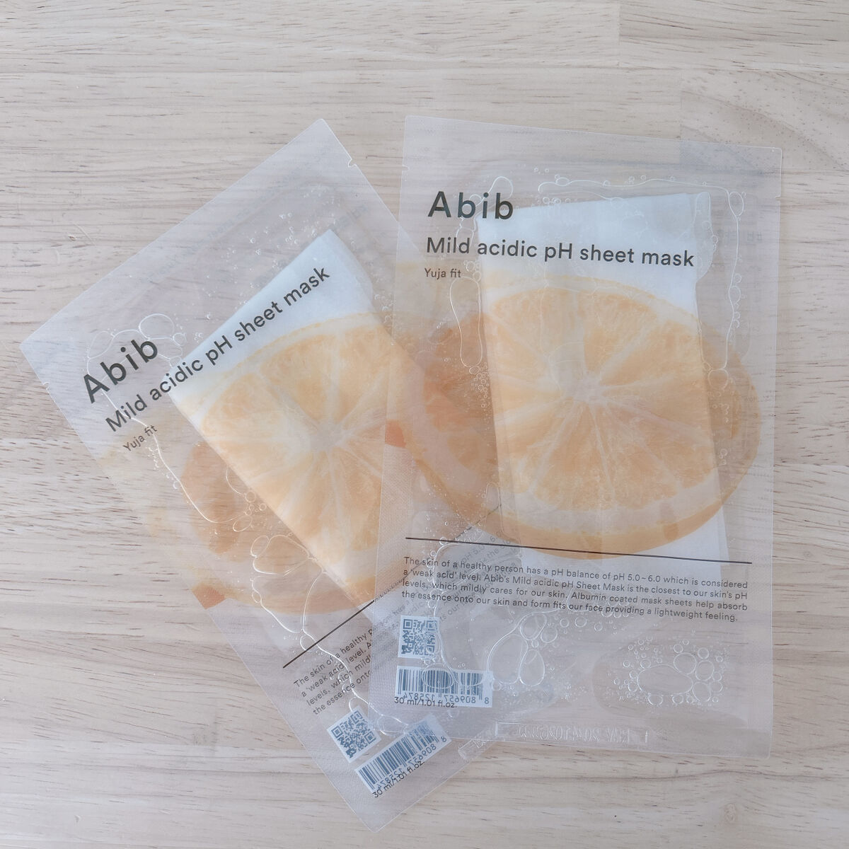弱酸性pHシートマスク 柚子フィット/Abib /シートマスク・パックを使ったクチコミ（1枚目）