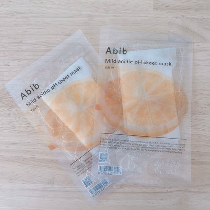 弱酸性pHシートマスク 柚子フィット/Abib /シートマスク・パックを使ったクチコミ(1枚目)