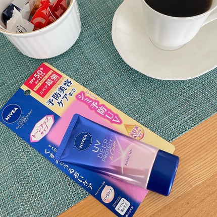 ニベアUV ディープ プロテクト&ケア トーンアップ エッセンス/ニベア/日焼け止めローションを使ったクチコミ(1枚目)