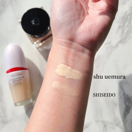 エッセンス スキングロウ ファンデーション/SHISEIDO/リキッドファンデーションを使ったクチコミ(2枚目)