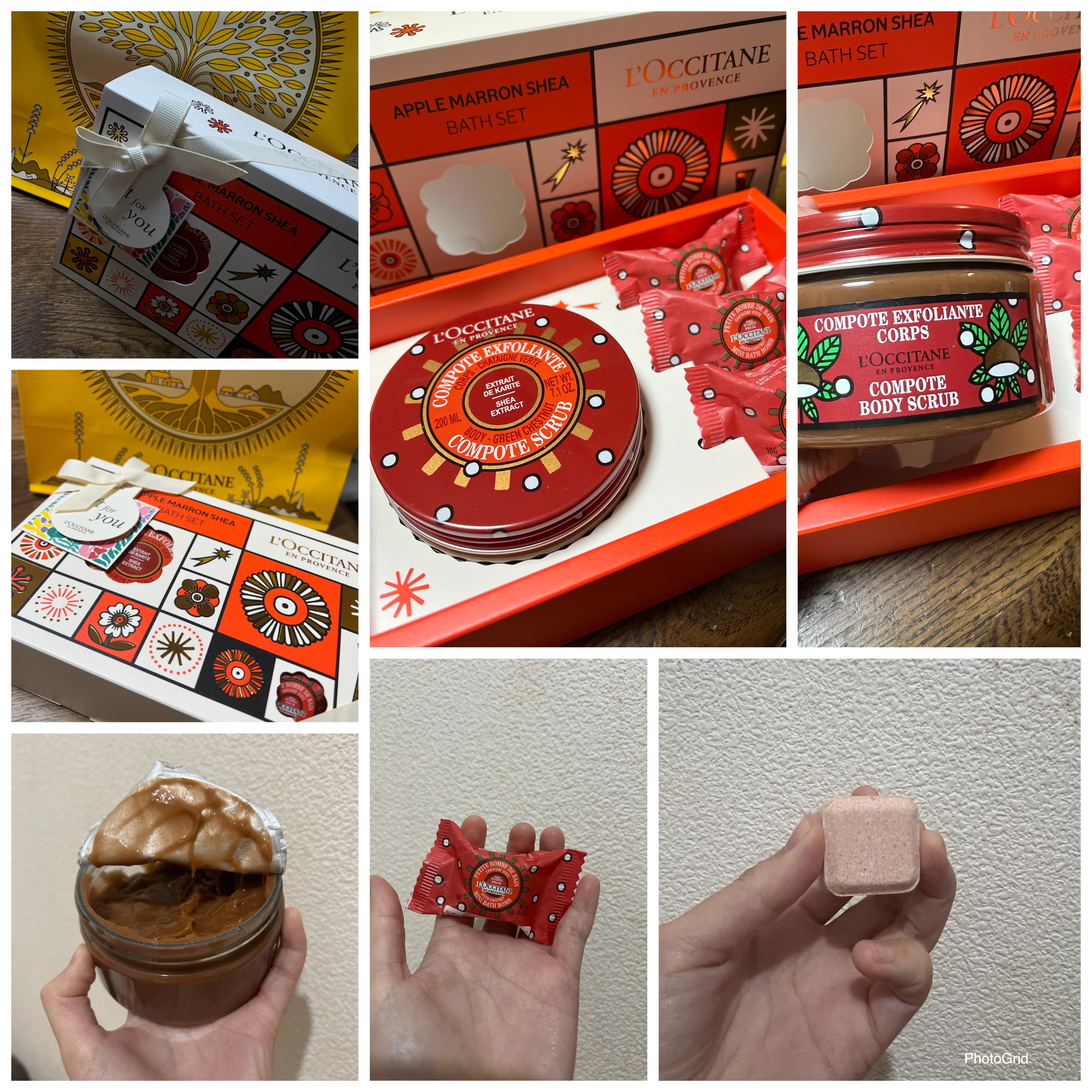 アップルマロン シア バスボムセット /L'OCCITANE/その他キットセットを使ったクチコミ（1枚目）