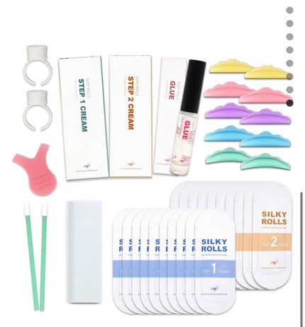 EYE2IN 低刺激 セルフプロ用 まつげパーマ 3種 セット/Qoo10/その他キットセットを使ったクチコミ(5枚目)