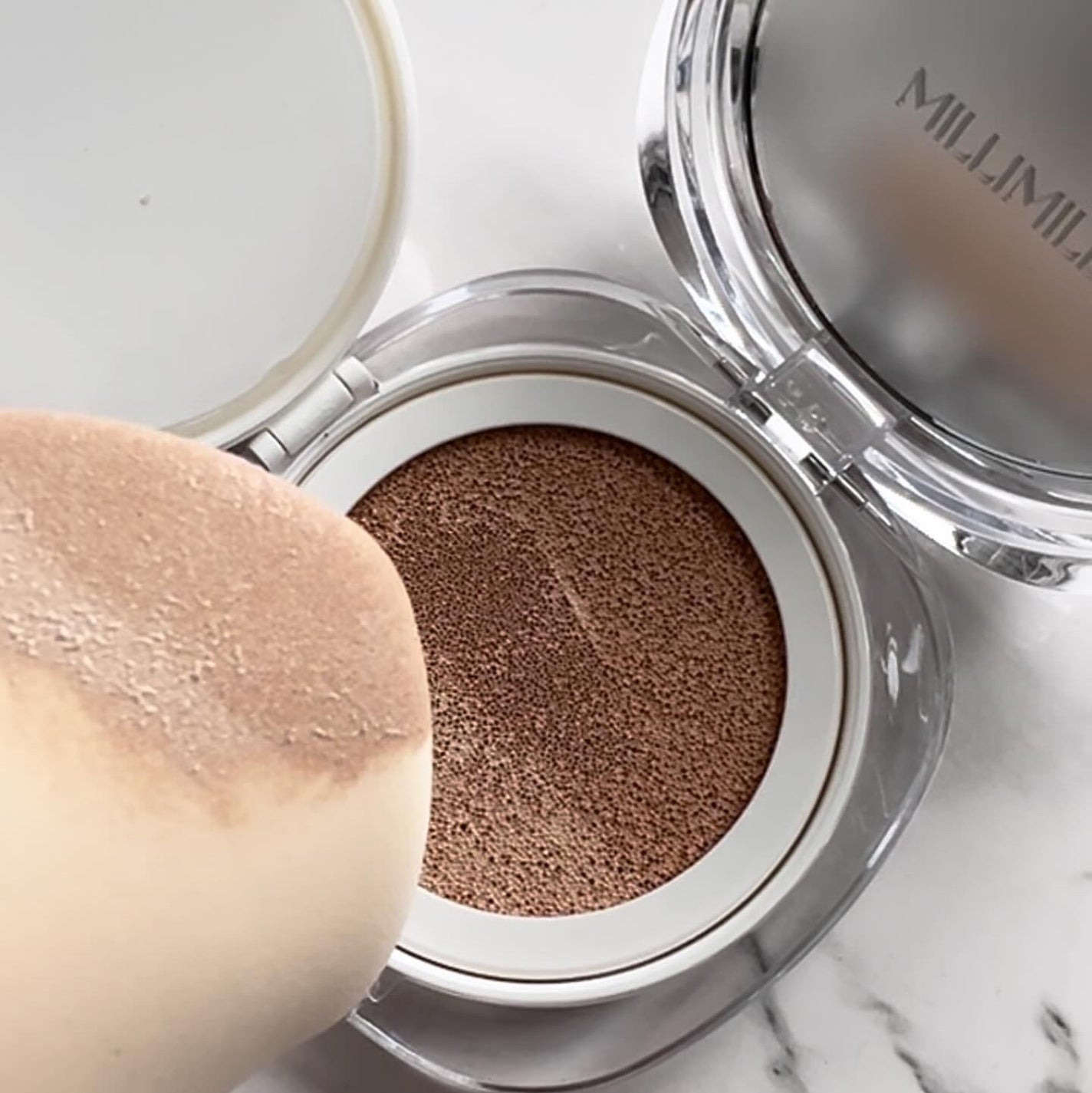 ツートンクッション/MILLIMILLI/クッションファンデーションを使ったクチコミ(4枚目)