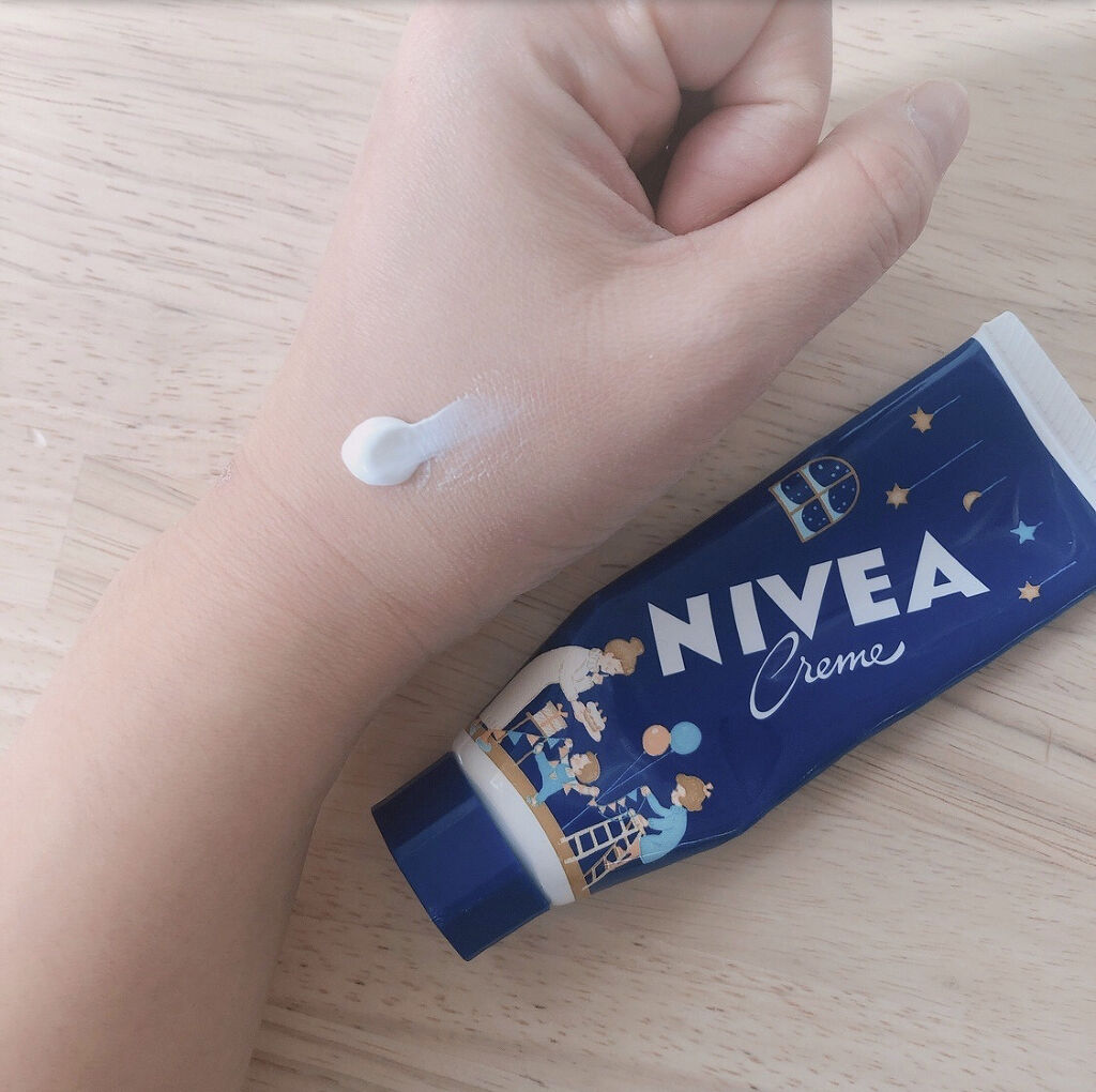 ニベアクリーム 限定デザイン チューブ(生産終了）/ニベア/ボディクリームを使ったクチコミ（2枚目）